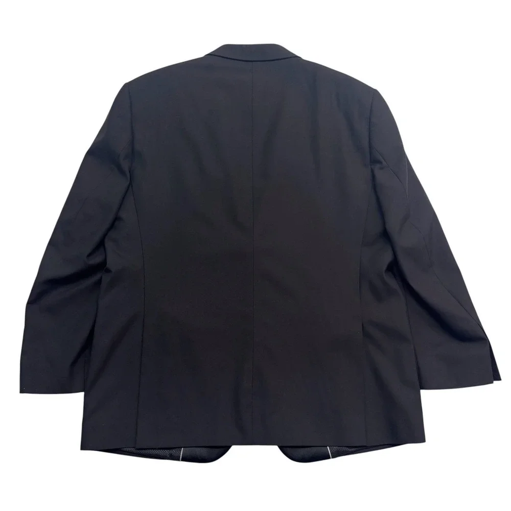 Pronto Uomo 48R 43x33 Black Tuxedo 2pc Pant Suit Wool Formal Evening Dinner Tux